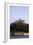 St. Michaels Mount, Cut Off from Marazion at High Tide, Cornwall, England, United Kingdom, Europe-Simon Montgomery-Framed Photographic Print