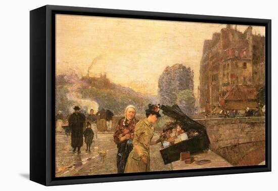 St Michel-Childe Hassam-Framed Stretched Canvas