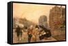 St Michel-Childe Hassam-Framed Stretched Canvas