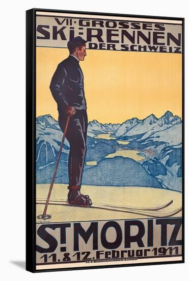 St, Moritz, 1911-Walter Kupfer-Framed Stretched Canvas