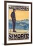 St, Moritz, 1911-Walter Kupfer-Framed Giclee Print