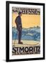 St, Moritz, 1911-Walter Kupfer-Framed Giclee Print