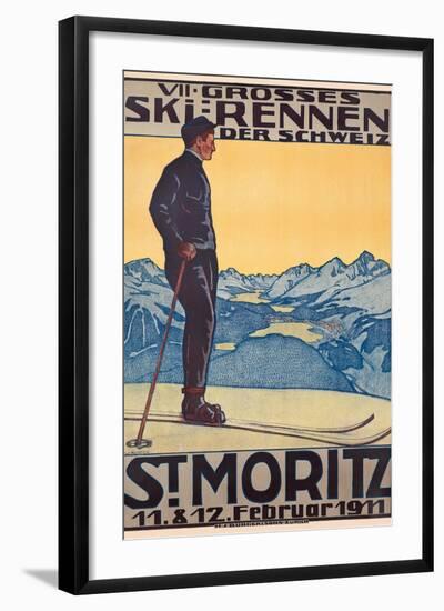 St, Moritz, 1911-Walter Kupfer-Framed Giclee Print