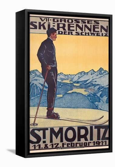 St, Moritz, 1911-Walter Kupfer-Framed Stretched Canvas