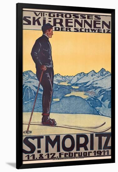 St, Moritz, 1911-Walter Kupfer-Framed Giclee Print