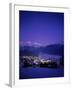 St. Moritz at Night, Switzerland-Walter Bibikow-Framed Photographic Print