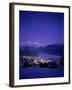 St. Moritz at Night, Switzerland-Walter Bibikow-Framed Photographic Print