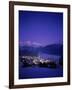 St. Moritz at Night, Switzerland-Walter Bibikow-Framed Photographic Print