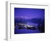 St. Moritz at Night, Switzerland-Walter Bibikow-Framed Photographic Print