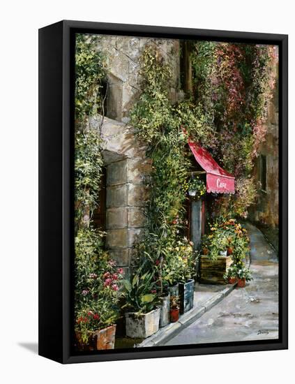 St. Moritz Café-Roger Duvall-Framed Stretched Canvas