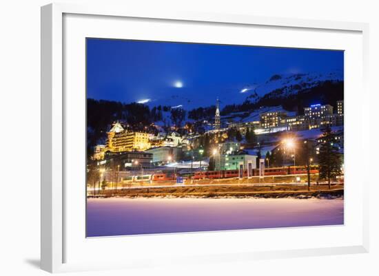 St. Moritz, Graubunden, Swiss Alps, Switzerland, Europe-Christian Kober-Framed Photographic Print