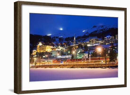 St. Moritz, Graubunden, Swiss Alps, Switzerland, Europe-Christian Kober-Framed Photographic Print