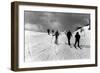 St. Moritz Skiers-null-Framed Photographic Print