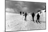 St. Moritz Skiers-null-Mounted Photographic Print