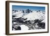 St. Moritz with Skiing Area Corviglia and St. Moritzersee, Aerial Picture, Switzerland-Frank Fleischmann-Framed Photographic Print