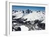 St. Moritz with Skiing Area Corviglia and St. Moritzersee, Aerial Picture, Switzerland-Frank Fleischmann-Framed Photographic Print