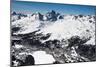 St. Moritz with Skiing Area Corviglia and St. Moritzersee, Aerial Picture, Switzerland-Frank Fleischmann-Mounted Photographic Print