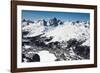 St. Moritz with Skiing Area Corviglia and St. Moritzersee, Aerial Picture, Switzerland-Frank Fleischmann-Framed Photographic Print