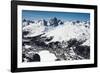 St. Moritz with Skiing Area Corviglia and St. Moritzersee, Aerial Picture, Switzerland-Frank Fleischmann-Framed Photographic Print