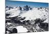 St. Moritz with Skiing Area Corviglia and St. Moritzersee, Aerial Picture, Switzerland-Frank Fleischmann-Mounted Photographic Print