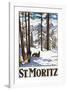 St. Moritz-Emil Cardinaux-Framed Art Print