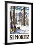 St. Moritz-Emil Cardinaux-Framed Art Print