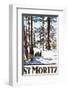 St. Moritz-Emil Cardinaux-Framed Art Print