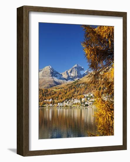 St. Moritzer See, St. Moritz, Switzerland, Europe-Jochen Schlenker-Framed Photographic Print
