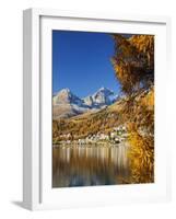 St. Moritzer See, St. Moritz, Switzerland, Europe-Jochen Schlenker-Framed Photographic Print