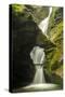 St Nectan'S Kieve, A Sixty Foot Waterfall, Saint Nectan'S Glen-Ross Hoddinott-Stretched Canvas