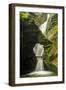 St Nectan'S Kieve, A Sixty Foot Waterfall, Saint Nectan'S Glen-Ross Hoddinott-Framed Photographic Print