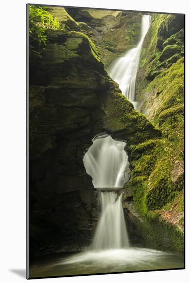 St Nectan'S Kieve, A Sixty Foot Waterfall, Saint Nectan'S Glen-Ross Hoddinott-Mounted Photographic Print