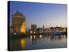 St. Nicholas and La Chaine Towers, La Rochelle, Charente-Maritime, France-Stuart Hazel-Stretched Canvas