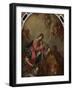 St. Nicholas and St. Valentine at the Foot of the Virgin-Antonio De Pieri-Framed Giclee Print