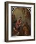 St. Nicholas and St. Valentine at the Foot of the Virgin-Antonio De Pieri-Framed Giclee Print