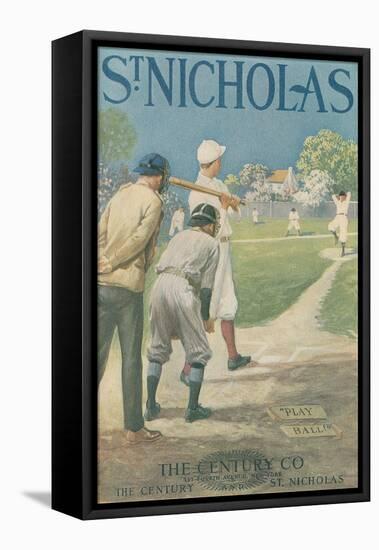 St. Nicholas Baseball Poster-null-Framed Stretched Canvas