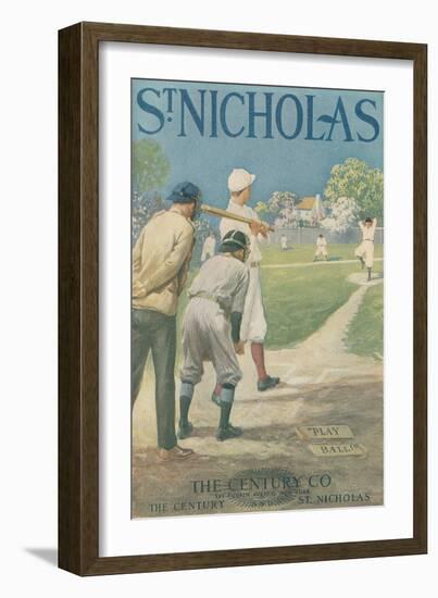 St. Nicholas Baseball Poster-null-Framed Giclee Print