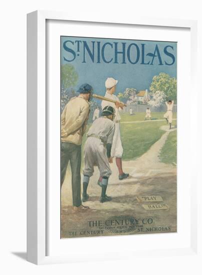 St. Nicholas Baseball Poster-null-Framed Giclee Print