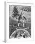 St. Nicholas Carrying Christmas Tree-null-Framed Giclee Print