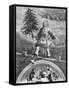 St. Nicholas Carrying Christmas Tree-null-Framed Stretched Canvas