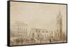 St Nicholas' Cathedral-C. W. Clennell-Framed Stretched Canvas