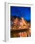 St. Nicholas Church and Ill River, Strasbourg, Haut Rhin, Alsace, France-Walter Bibikow-Framed Photographic Print