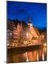 St. Nicholas Church and Ill River, Strasbourg, Haut Rhin, Alsace, France-Walter Bibikow-Mounted Photographic Print