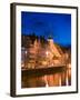 St. Nicholas Church and Ill River, Strasbourg, Haut Rhin, Alsace, France-Walter Bibikow-Framed Photographic Print