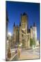 St. Nicholas Church at dusk, Ghent, Flanders, Belgium, Europe-Ian Trower-Mounted Photographic Print