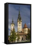 St. Nicholas Church, Brasov, Transylvania, Romania, Europe-Rolf Richardson-Framed Stretched Canvas