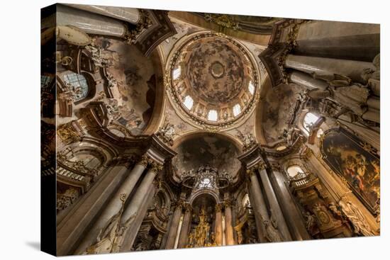 St. Nicholas Church Interior, Prague, Czech Republic, Europe-Ben Pipe-Stretched Canvas