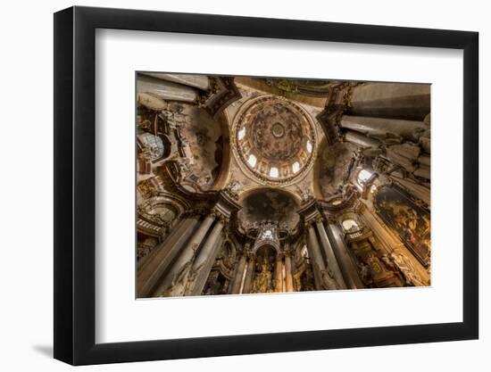 St. Nicholas Church Interior, Prague, Czech Republic, Europe-Ben Pipe-Framed Photographic Print