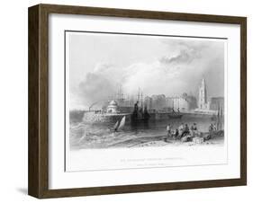 St Nicholas' Church, Liverpool, 1841-William Henry Bartlett-Framed Giclee Print