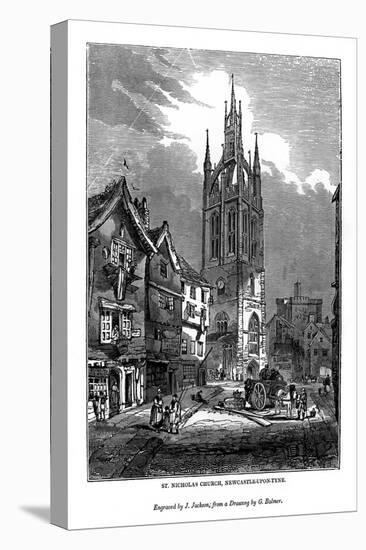 St Nicholas Church, Newcastle-Upon-Tyne, 1843-J Jackson-Stretched Canvas
